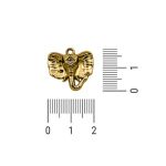 Pingente Elefante Ouro 18 mm
