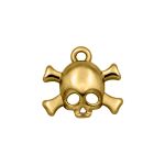 Pingente Caveira Ouro 20 mm
