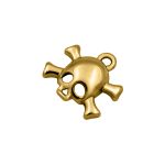 Pingente Caveira Ouro 20 mm