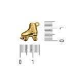 Pingente Patins Ouro 15 mm