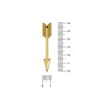 Pingente Flecha Ouro 11 mm