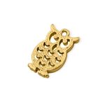 Pingente Coruja Ouro 12 mm