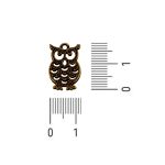 Pingente Coruja Ouro Velho 12 mm - GI1012-1
