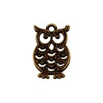 Pingente Coruja Ouro Velho 12 mm - GI1012-1