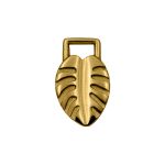 Pingente Folha Ouro 15 mm