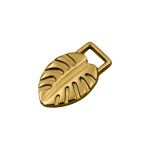 Pingente Folha Ouro 15 mm