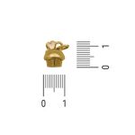 Pingente capcake Ouro 10 mm