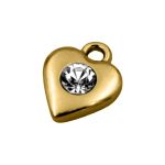 Pingente Coração Ouro 11 mm