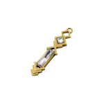 Pingente Longo Ouro 18 mm