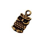 Pingente Coruja Ouro V 7 mm