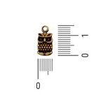 Pingente Coruja Ouro V 7 mm