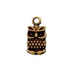 Pingente Coruja Ouro V 7 mm