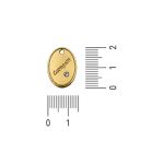 Pingente Coragem Ouro 14 mm