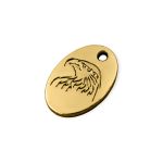 Pingente Coragem Ouro 14 mm