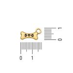 Pingente Dog Ouro 7 mm