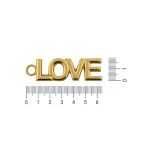 Pingente Love Ouro 19 mm
