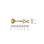 Bridão Flecha Ouro 13 mm - BI2018-24