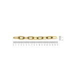 Corrente Estilo Cartier Ouro 14 mm