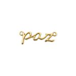 Pingente Paz Ouro 12 mm