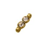 Pingente Duplo Ouro 7 mm