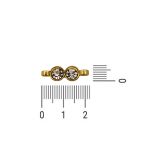 Pingente Duplo Ouro 7 mm