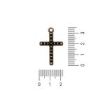 Pingente Cruz Ouro Velho 22 mm