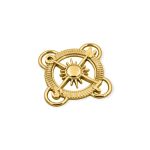 Enfeite Rosa dos Ventos Ouro 43 mm