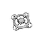 Enfeite Rosa dos Ventos Níquel 43 mm