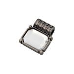 Pingente Quadrado Prata V 20 mm