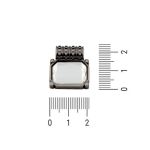 Pingente Quadrado Prata V 20 mm