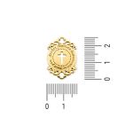 Pingente Medalha de Cruz Ouro 17 mm