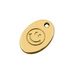 Pingente Felicidade Ouro 14 mm