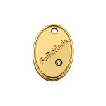 Pingente Felicidade Ouro 14 mm