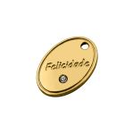 Pingente Felicidade Ouro 14 mm