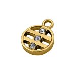 Pingente Redondo Ouro 15 mm
