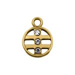 Pingente Redondo Ouro 15 mm