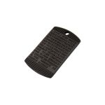Pingente Dez Mandamentos Preto Fosco 22 mm