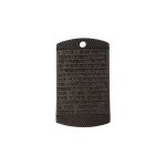 Pingente Dez Mandamentos Preto Fosco 22 mm