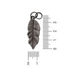 Pingente Folha  Prata V 13 mm