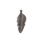 Pingente Folha Prata V 19 mm