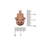 Pingente Mão de Fátima Cobre Brill 19 mm