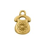 Pingente Telefone Ouro 9 mm