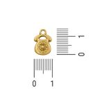 Pingente Telefone Ouro 9 mm