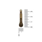 Pingente Microfone Ouro V 8 mm