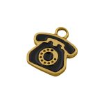 Pingente Telefone  Ouro 16 mm