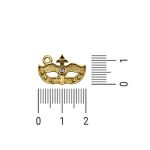 Pingente Máscara Ouro 12 mm