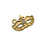 Pingente Máscara Ouro 12 mm
