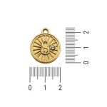Pingente Medalha Ouro 20 mm