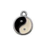 Pingente Ying Yang Níquel 11 mm