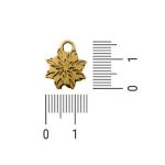 Pingente Flor Ouro 14 mm